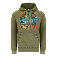 Vintage Olive i pretend coffee helps but i'm still a bitch Vintage Hoodie - Zillion Design Studio