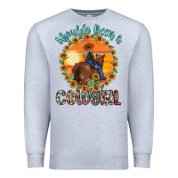 Heather Grey shoulda been a cowgirl Premium Sweatshirt - MaliasSmallBusiness