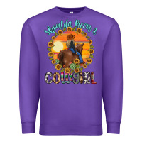 Purple shoulda been a cowgirl Premium Sweatshirt - MaliasSmallBusiness