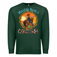 Sports Green shoulda been a cowgirl Premium Sweatshirt - MaliasSmallBusiness