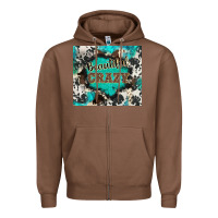 Chestnut western beautiful crazy Zipper Hoodie - BarkalooDesign
