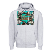 Heather Grey western beautiful crazy Zipper Hoodie - BarkalooDesign