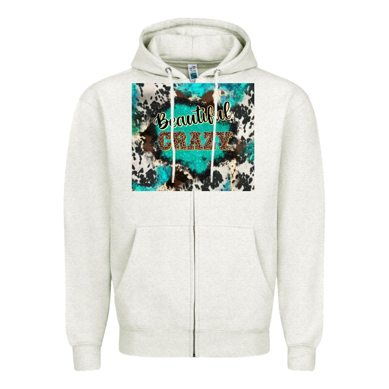 Western Beautiful Crazy Zipper Hoodie by BarkalooDesign | Teevron