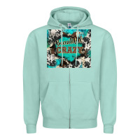 Seafoam western beautiful crazy Zipper Hoodie - BarkalooDesign