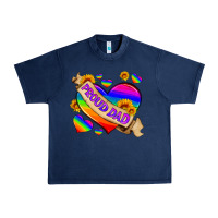Navy lgbtq proud dad Urban Heavy Tee - HRA Design Shop
