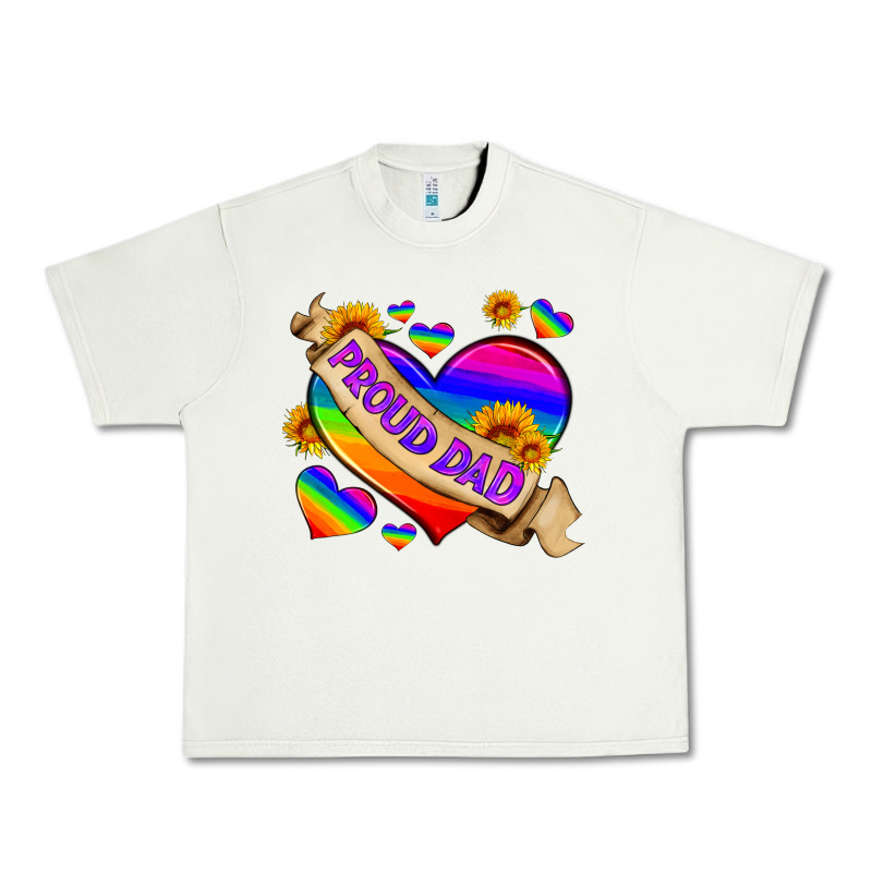 Lgbtq Proud Dad Urban Heavy Tee by HRA Design Shop | Teevron