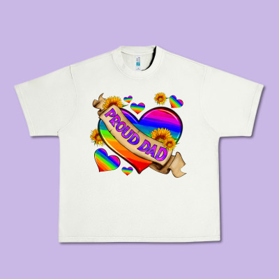 Lgbtq Proud Dad Urban Heavy Tee Designed By Hra Design Shop
