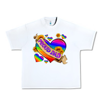 White lgbtq proud dad Urban Heavy Tee - HRA Design Shop