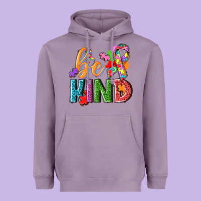 Autism Be Kind Heavyweight Hoodie Designed By Nancycooperartshop