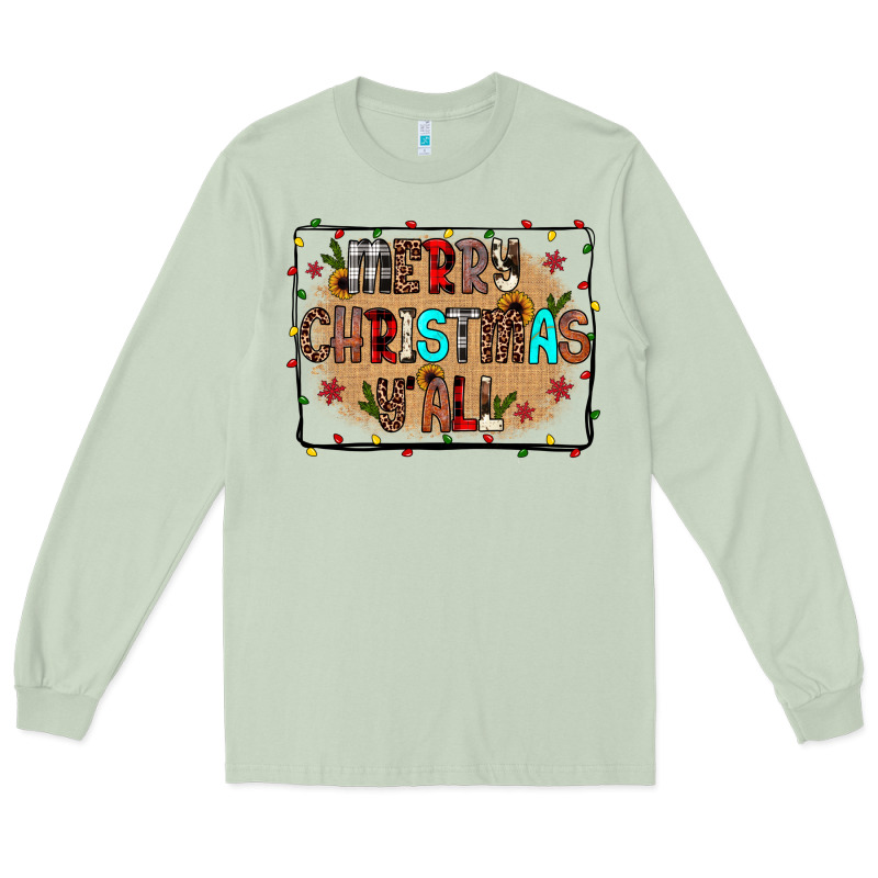 Merry Christmas Y'all Long Sleeve Tee by JahusDesignShop | Teevron