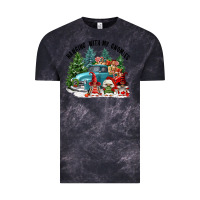 Cloud Black hanging with my gnomies Vintage Tee - FaDigitalArtStudio