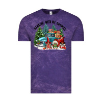 Cloud Purple hanging with my gnomies Vintage Tee - FaDigitalArtStudio