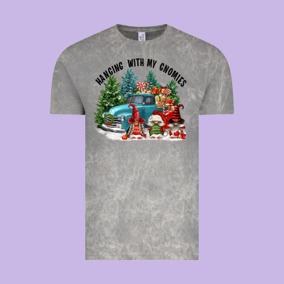 Hanging With My Gnomies Vintage Tee Designed By Fadigitalartstudio