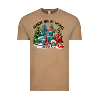 Vintage Coffee hanging with my gnomies Vintage Tee - FaDigitalArtStudio