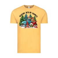 Vintage Mustard hanging with my gnomies Vintage Tee - FaDigitalArtStudio