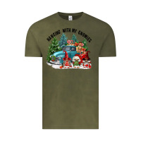 Vintage Olive hanging with my gnomies Vintage Tee - FaDigitalArtStudio