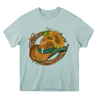 Arona western hat with sunflowers and rope Heavy Core Tee - Artiststas