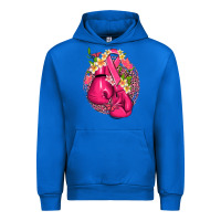 Cobalt cancer boxing gloves with ribbon Urban Hoodie - NancyCooperArtShop