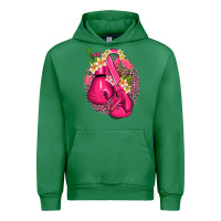 Emerald cancer boxing gloves with ribbon Urban Hoodie - NancyCooperArtShop