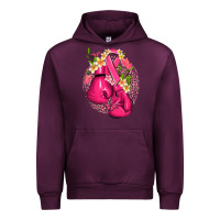 Mauve Wine cancer boxing gloves with ribbon Urban Hoodie - NancyCooperArtShop