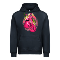 Navy cancer boxing gloves with ribbon Urban Hoodie - NancyCooperArtShop