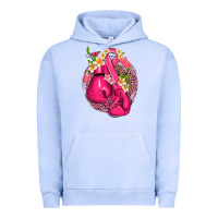 Pigment Grape Ice cancer boxing gloves with ribbon Urban Hoodie - NancyCooperArtShop