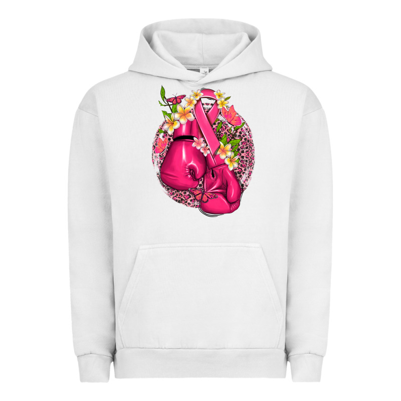 Cancer Boxing Gloves With Ribbon Urban Hoodie by NancyCooperArtShop | Teevron