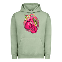 Pigment Oil Green cancer boxing gloves with ribbon Urban Hoodie - NancyCooperArtShop