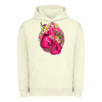 Pigment Pistachio cancer boxing gloves with ribbon Urban Hoodie - NancyCooperArtShop
