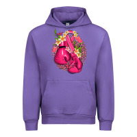 Tulip cancer boxing gloves with ribbon Urban Hoodie - NancyCooperArtShop