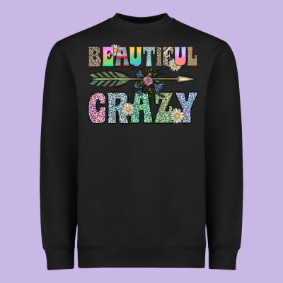 Beautiful Crazy Heavyweight Sweatshirt Designed By Cowhidedigitalart