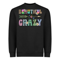 Black beautiful crazy Heavyweight Sweatshirt - CowhideDigitalArt