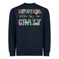 Navy beautiful crazy Heavyweight Sweatshirt - CowhideDigitalArt