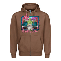 Chestnut happy easter gnomes farm truck Zipper Hoodie - Jasminsmagicworld