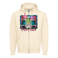 Sandshell happy easter gnomes farm truck Zipper Hoodie - Jasminsmagicworld
