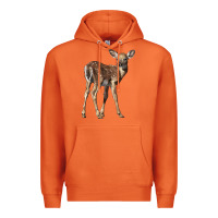 Carrot white tailed fawn deer Premium Hoodie - LillyAllenDesigns