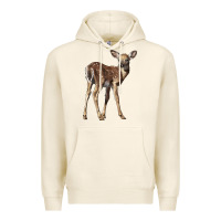 Tofu white tailed fawn deer Premium Hoodie - LillyAllenDesigns