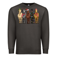 Smoke horses with christmas Premium Sweatshirt - MaliasSmallBusiness