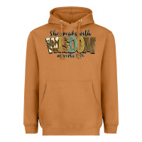 Meerkat she speaks with wisdom proverbs 31 26 Heavyweight Hoodie - NancyCooperArtShop