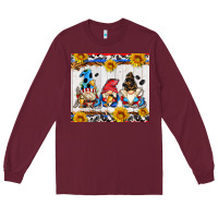 Burgundy hockey gnomes Long Sleeve Tee - AdoDesignShop