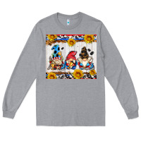 Heather Grey hockey gnomes Long Sleeve Tee - AdoDesignShop