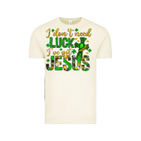 Vintage Arctic i dont need luck ive got jesus st. patricks day Vintage Tee - Neo Western