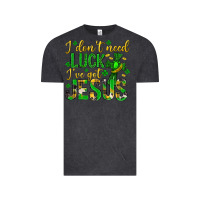 Vintage Black i dont need luck ive got jesus st. patricks day Vintage Tee - Neo Western