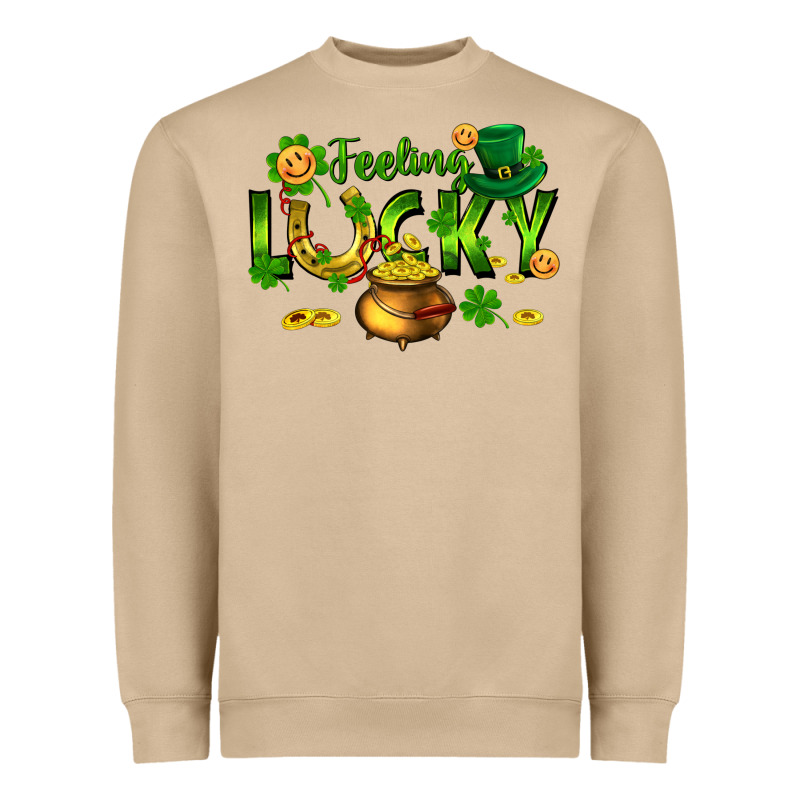 Feeling Lucky Heavyweight Sweatshirt by FaDigitalArtStudio | Teevron