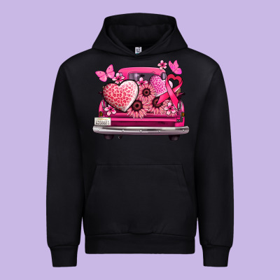 Cancer Truck Back View Urban Hoodie Designed By Nancycooperartshop