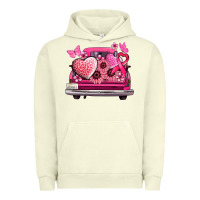 Pigment Pistachio cancer truck back view Urban Hoodie - NancyCooperArtShop