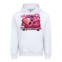 White cancer truck back view Urban Hoodie - NancyCooperArtShop