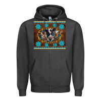 Charcoal Heather western baby cow turquoise gemstones  leopards Zipper Hoodie - BarkalooDesign