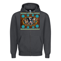 Smoke western baby cow turquoise gemstones  leopards Zipper Hoodie - BarkalooDesign