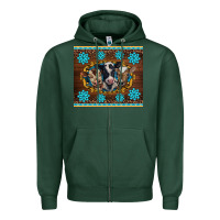 Sports Green western baby cow turquoise gemstones  leopards Zipper Hoodie - BarkalooDesign